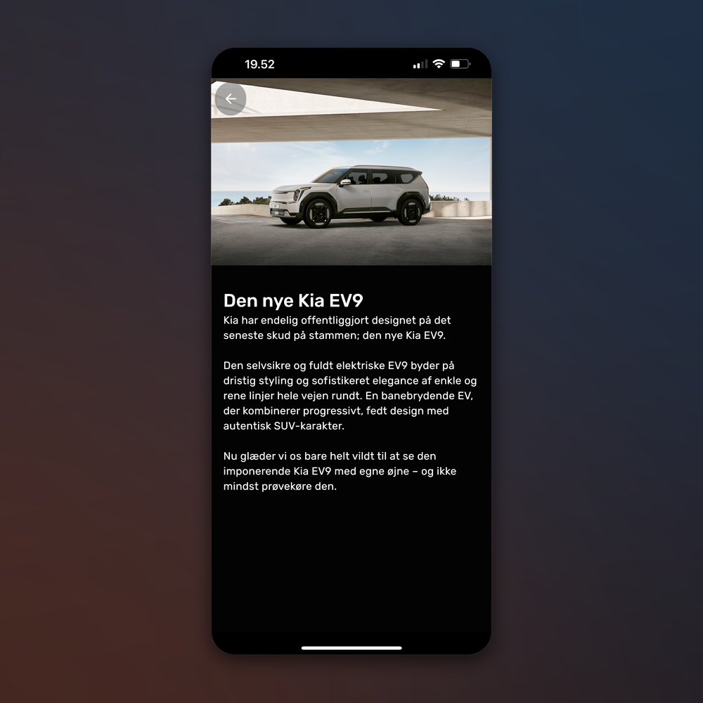 Jørgen Hansen Biler-app — nyheder