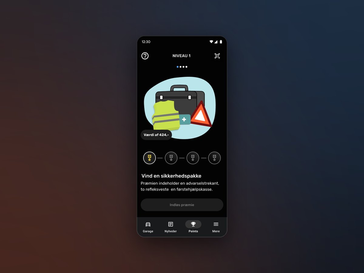 Jørgen Hansen Biler-app — loyalitetsprogram, optjen point og indløs præmier